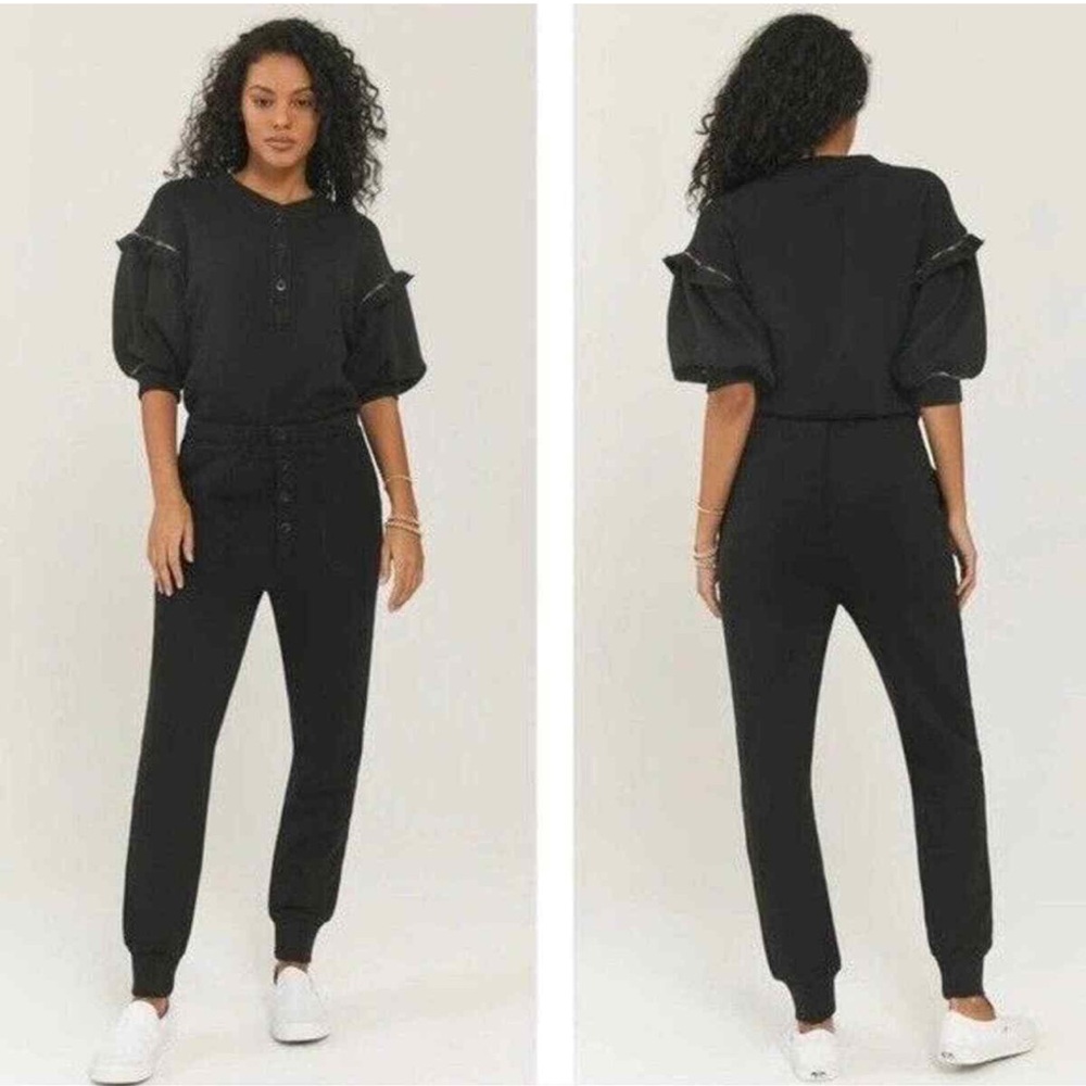 Something Navy‎ Esmeralda Ruffle Sleeve Jumpsuit. Size S